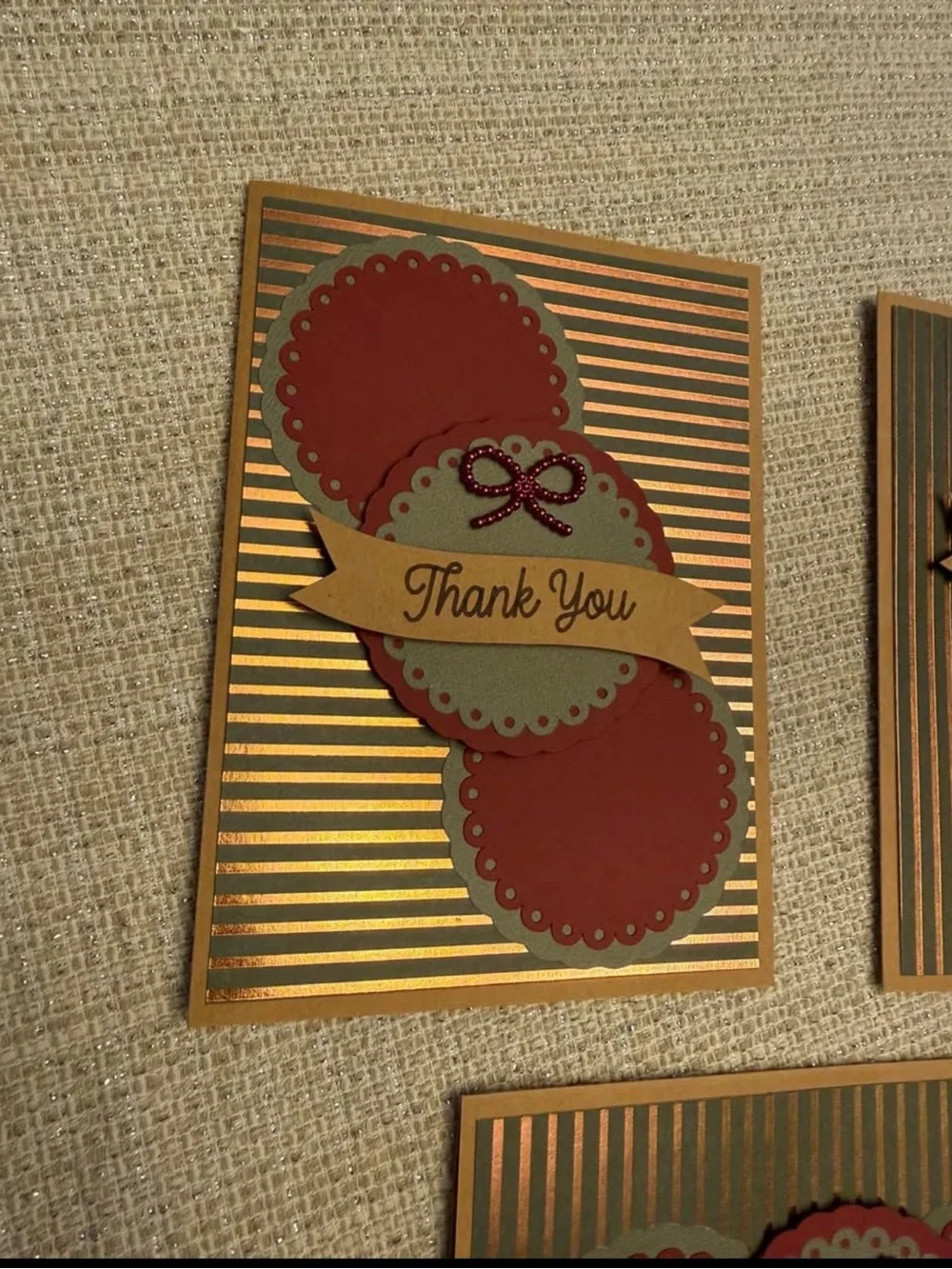 Handmade Thank You Cards – Elegant & Timeless – Blank Inside